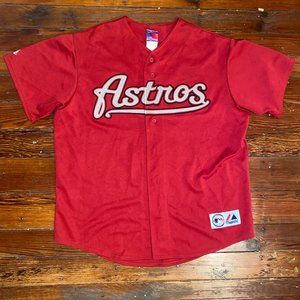 Majestic Huston Astros Jersey Morgan Ensberg XL Red